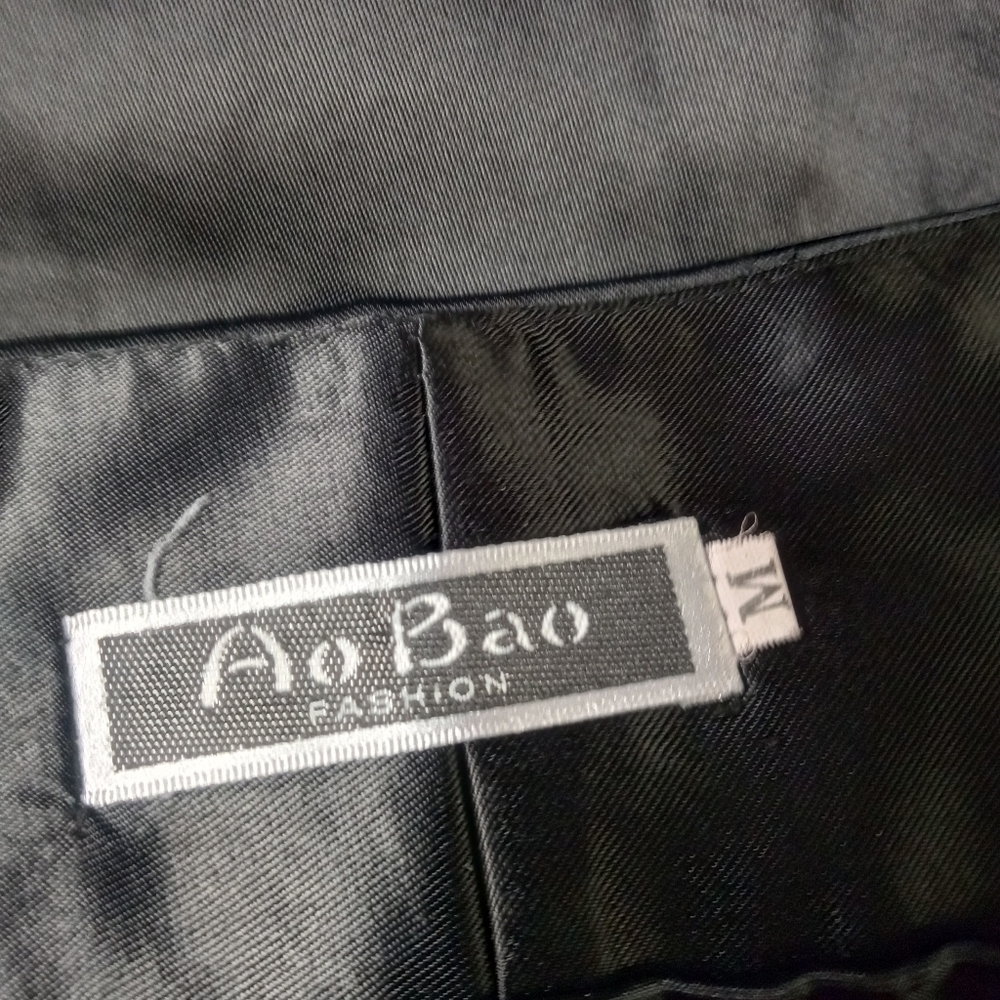 AoBao Gothic Black Satin Corset and Skirt Set - Picture 6 of 7